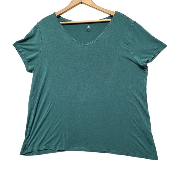 Ideology Tops - Ideology Womens XL V-Neck Short Sleeve T-Shirt Teal Blue Green
